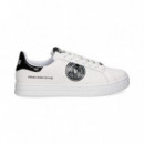 Talon Ch.negro Deportivo Blanco  VERSACE JEANS