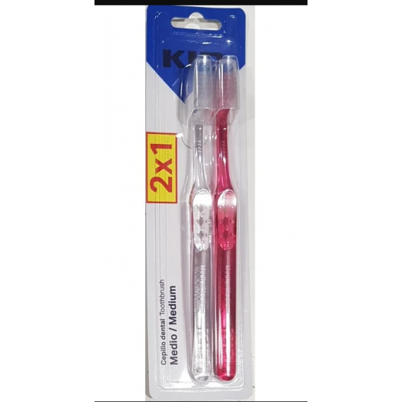 KIN Cepillo Dental Dureza Media Duplo