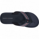 Chanclas TOMMY HILFIGER con Cinta Distintiva