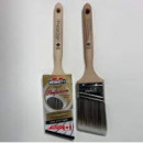 Brocha Plana Bennett Mango Plastico Azul Pelo Blanco  75 Mm