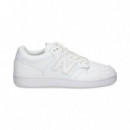 Deportivo Piel Blanco  NEW BALANCE