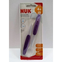 NUK Cuchara Silicona Easy Learning Lila