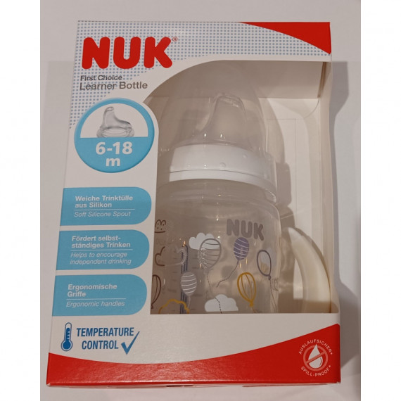 NUK Vaso Aprendizaje First Choice 6-18 M Blanco
