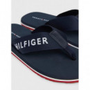 Chanclas con Tira y Logo de TOMMY HILFIGER