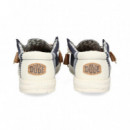 Deportivo Wallabee Tejido Marino  HEY DUDE