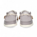 Deportivo Wallabee Tejido Gris  HEY DUDE