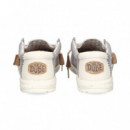 Deportivo Wallabee Tejido Gris  HEY DUDE