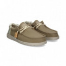 Deportivo Wallabee Tejido Kaki  HEY DUDE