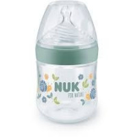 NUK Biberon Silicona Nature Talla S Verde 150 Ml