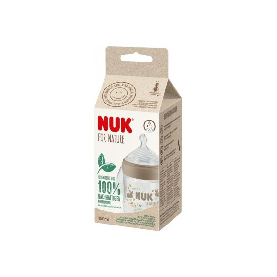 NUK Biberon Silicona Nature Talla S Marron 150ML