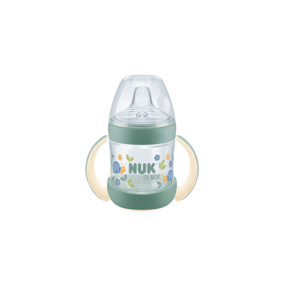 NUK Biberon Entrena Nature Silicona +6M Verde