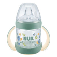 NUK Biberon Entrena Nature Silicona +6M Verde