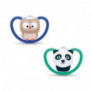 NUK Chupete Silicona Space 6-18 Meses Buho