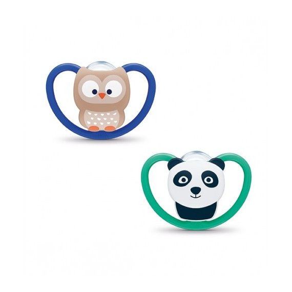 NUK Chupete Silicona Space 6-18 Meses Buho