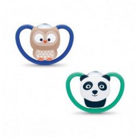 NUK Chupete Silicona Space 6-18 Meses Buho