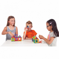 Juego de Construcción Magnética en 3D. Magsmarters 60 Pcs.  AMAYA