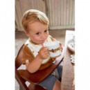 Pack Ahorro Babero Impermeable 5 Piezas Naranja Hot  LÄSSIG 4 KIDS BY OLMITOS