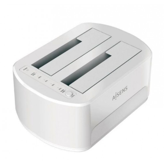 AISENS Docking Station  para Discos Duros ASDS-D02W/ Blanca