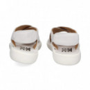 Sandalia Cruzada Blanco  BUENO