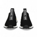 Slip On Calcetin Negro  MICHAEL KORS