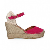 ALPARGATA CON CUNA ANTE FUCSIA