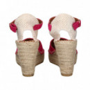 ALPARGATA CON CUNA ANTE FUCSIA