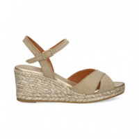 SANDALIA CRUZADA PLATINO