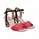 Sandalia Rojo/negro  EXE