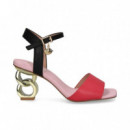 Sandalia Rojo/negro  EXE
