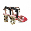 Sandalia Rojo/negro  EXE