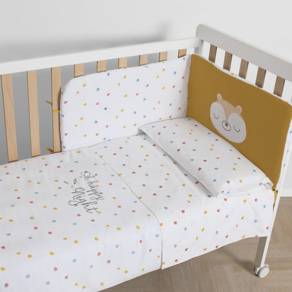 Funda Nordica+protector de Cuna Happy  MI CUNA