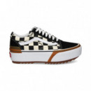 Damero Plat.lado Tenis Negro/blanco  VANS