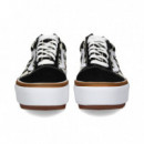 Damero Plat.lado Tenis Negro/blanco  VANS