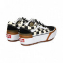 Damero Plat.lado Tenis Negro/blanco  VANS