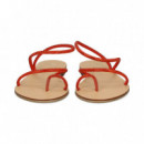 Esclava Pulsera Strass Naranja/rojo  NICOLAS LAINAS