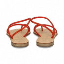 Esclava Pulsera Strass Naranja/rojo  NICOLAS LAINAS