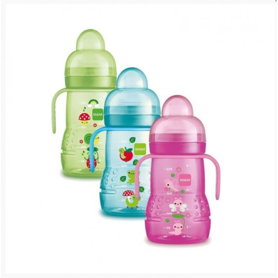 Mam Biberon/vaso Trainer Azul 220 Ml  JOHNSON & JOHNSON