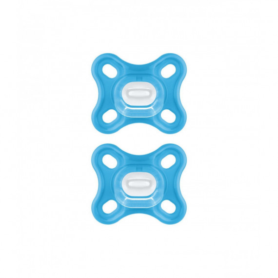 Mam Chupete Silicona Comfort Azul 0+ M Pack Doble  JOHNSON & JOHNSON