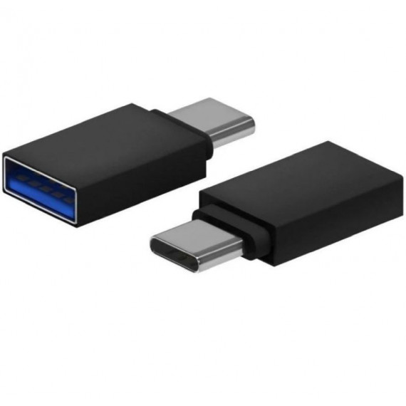 AISENS Adaptador USB Hembra a Usb-c Macho Negro A108-0717