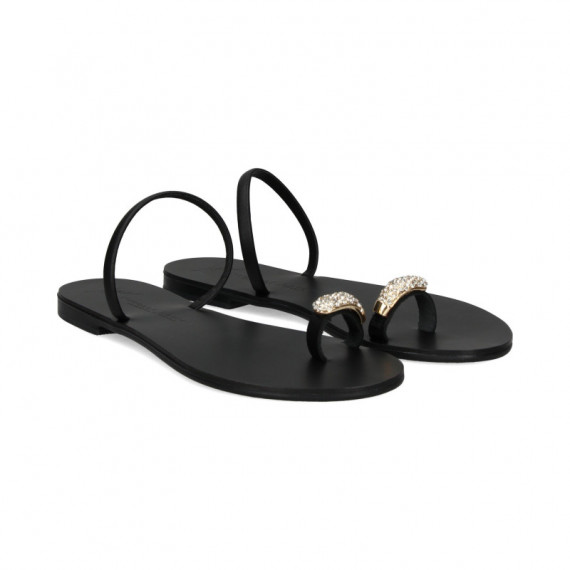 Esclava Dedo Aplique Negro  NICOLAS LAINAS