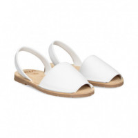 Albarca Piel Blanco  RIA