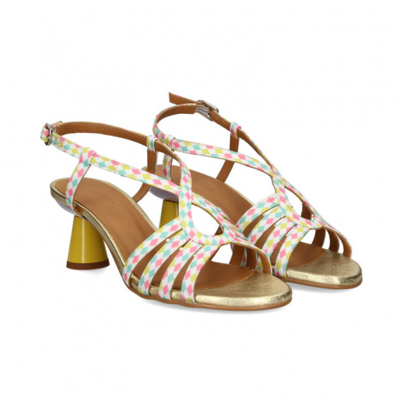 Sandalia Circulo Rombos Pastel  AUDLEY