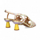 Sandalia Circulo Rombos Pastel  AUDLEY