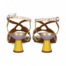 Sandalia Circulo Rombos Pastel  AUDLEY