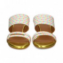 Pala 3 Tiras Rombos Pastel  AUDLEY