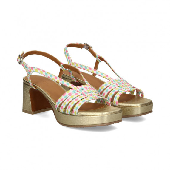 Plataforma 4 Tiras Rombos Pastel  AUDLEY