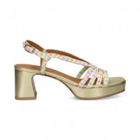 Plataforma 4 Tiras Rombos Pastel  AUDLEY