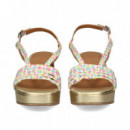 Plataforma 4 Tiras Rombos Pastel  AUDLEY