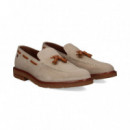 Mocasin ante Beige Popos Marron  AEROPLANE