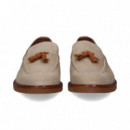 Mocasin ante Beige Popos Marron  AEROPLANE